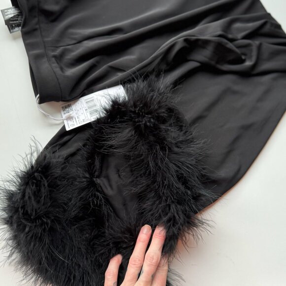 Feather Trim Crop Pants - Picture 6 of 7